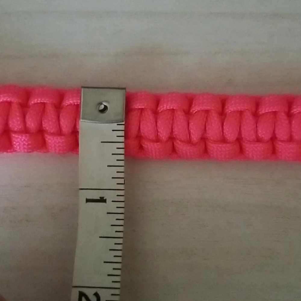 Neon Pink Paracord Bracelet